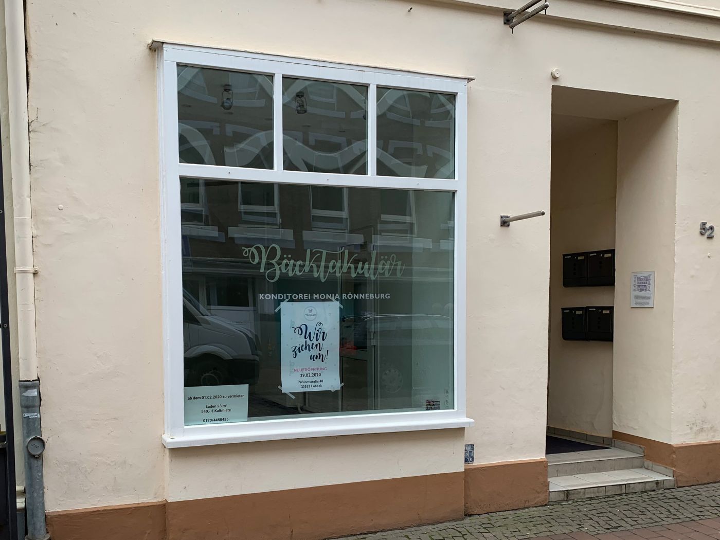 Bäcktakulär in der Fleischhauerstraße