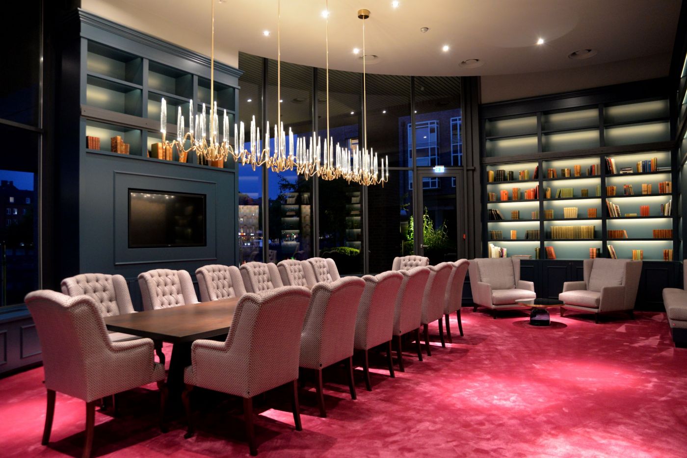 Bibliothek im Radisson Blu Hotel