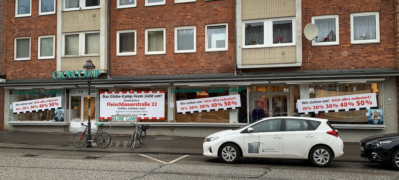 Globe Camp in der Fleischahauerstraße Lübeck
